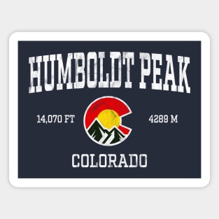 Humboldt Peak Colorado 14ers Vintage Athletic Mountains Magnet